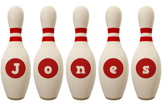 Jones bowling-pin logo