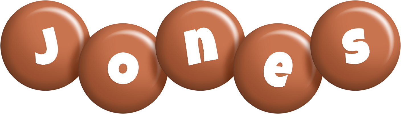 Jones candy-brown logo