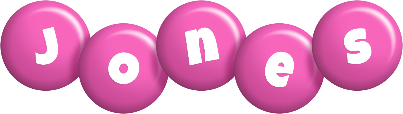 Jones candy-pink logo