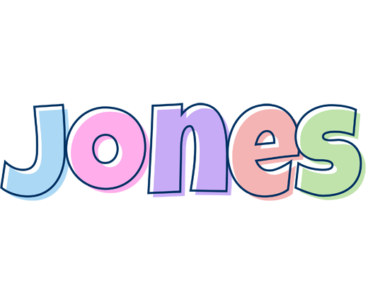 Jones pastel logo