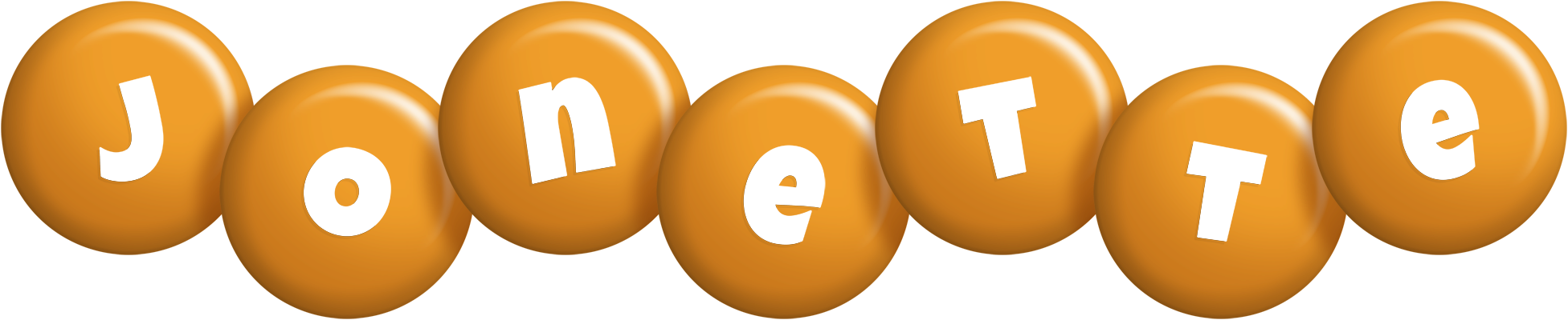 Jonette candy-orange logo