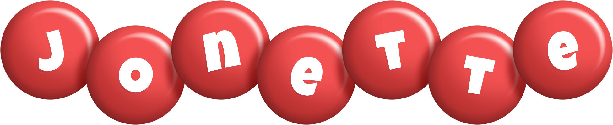 Jonette candy-red logo
