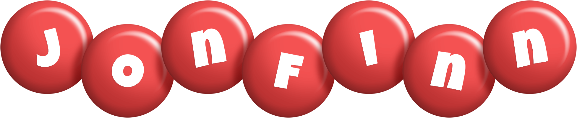 Jonfinn candy-red logo