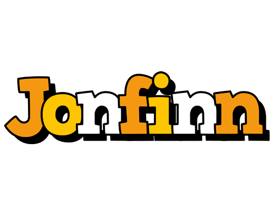 Jonfinn cartoon logo