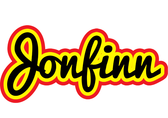 Jonfinn flaming logo