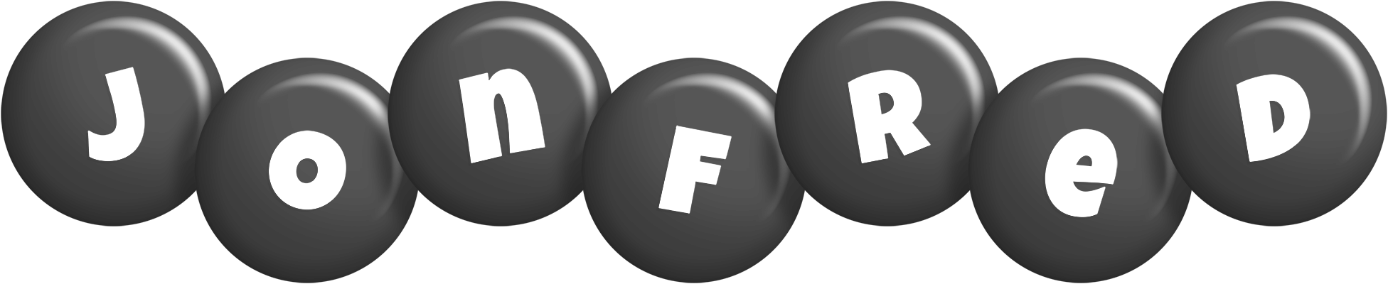 Jonfred candy-black logo