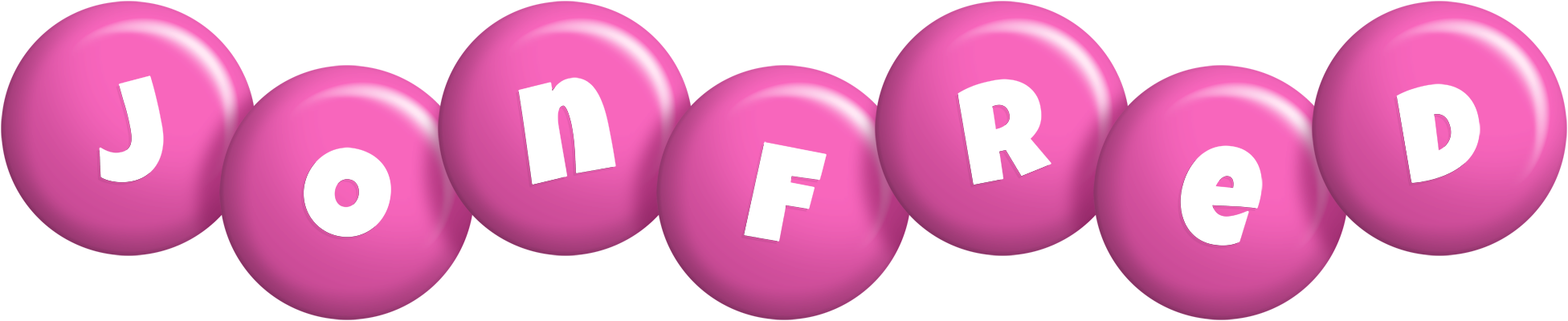 Jonfred candy-pink logo