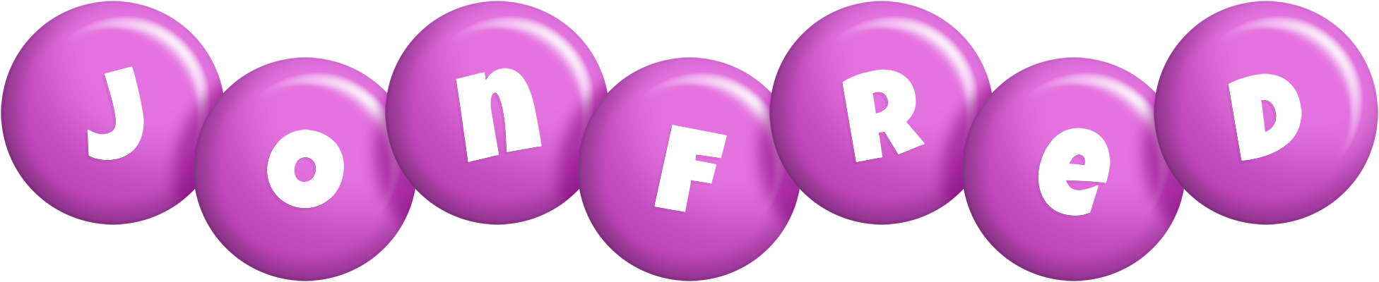 Jonfred candy-purple logo