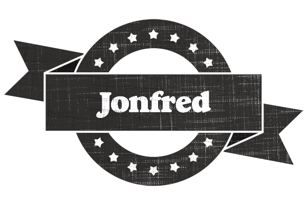 Jonfred grunge logo