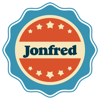 Jonfred labels logo