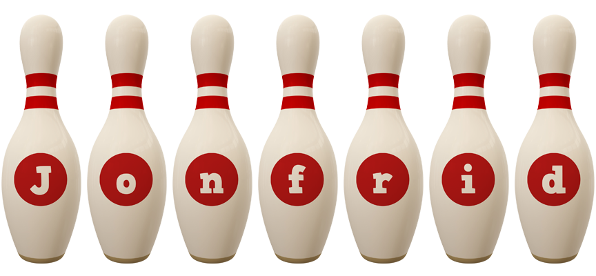 Jonfrid bowling-pin logo
