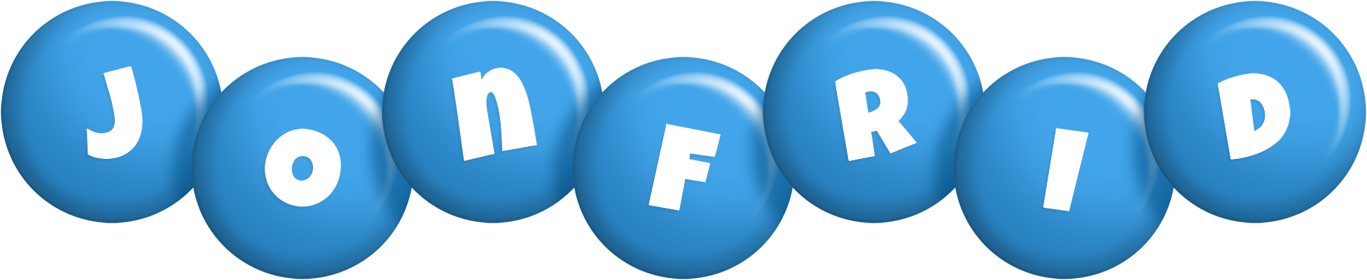 Jonfrid candy-blue logo