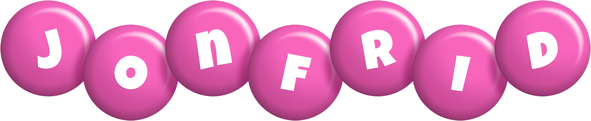 Jonfrid candy-pink logo
