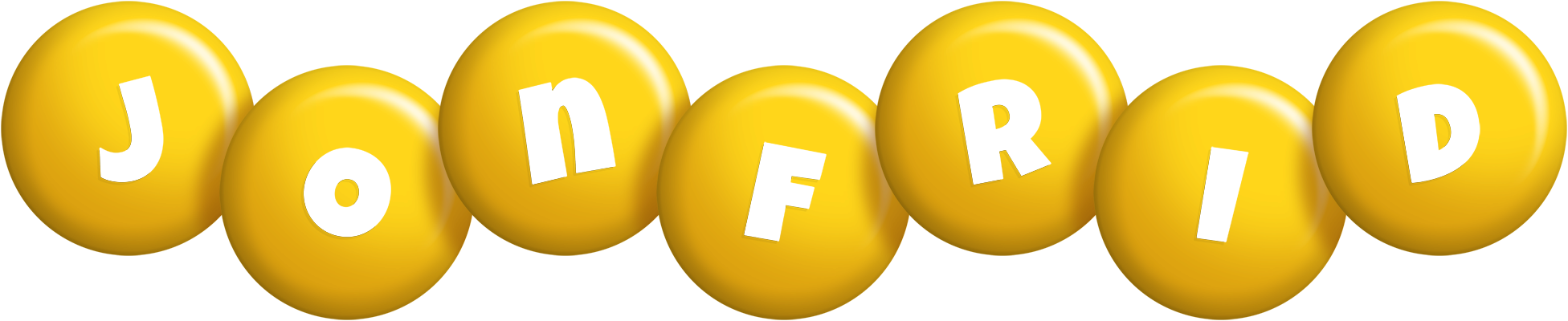 Jonfrid candy-yellow logo