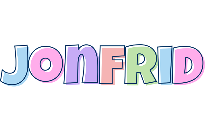 Jonfrid pastel logo