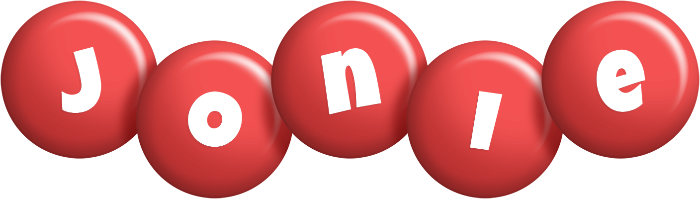 Jonie candy-red logo