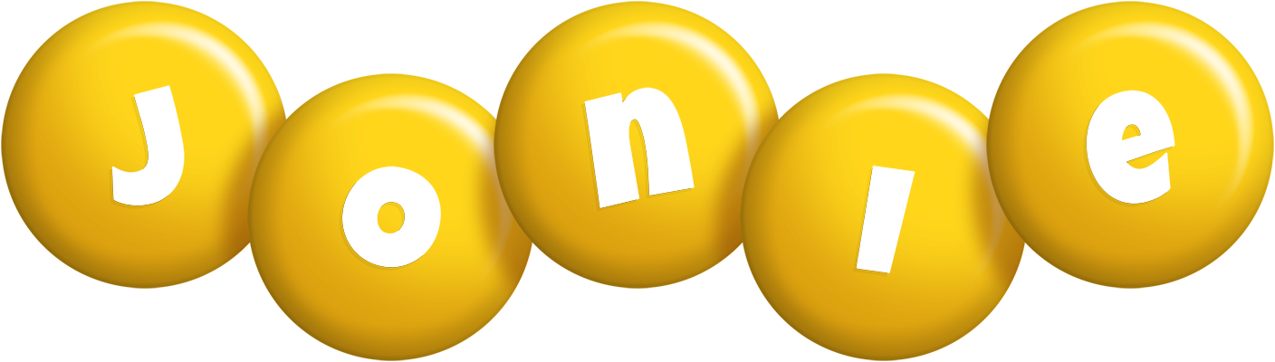 Jonie candy-yellow logo