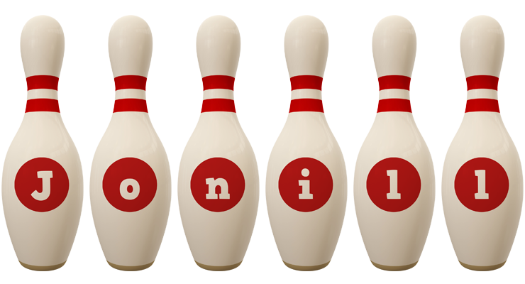 Jonill bowling-pin logo