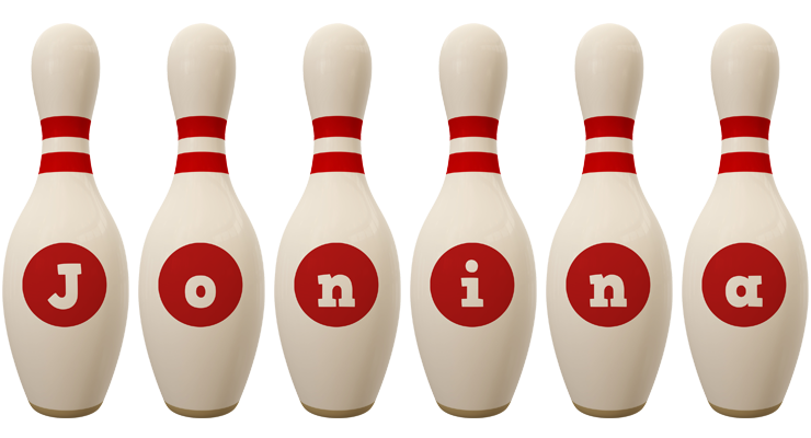 Jonina bowling-pin logo