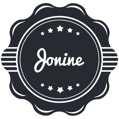 Jonine badge logo
