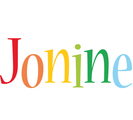 Jonine birthday logo