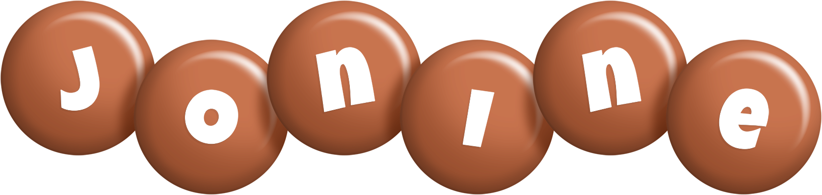Jonine candy-brown logo