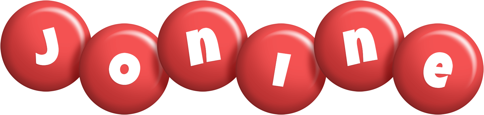 Jonine candy-red logo
