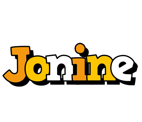Jonine cartoon logo