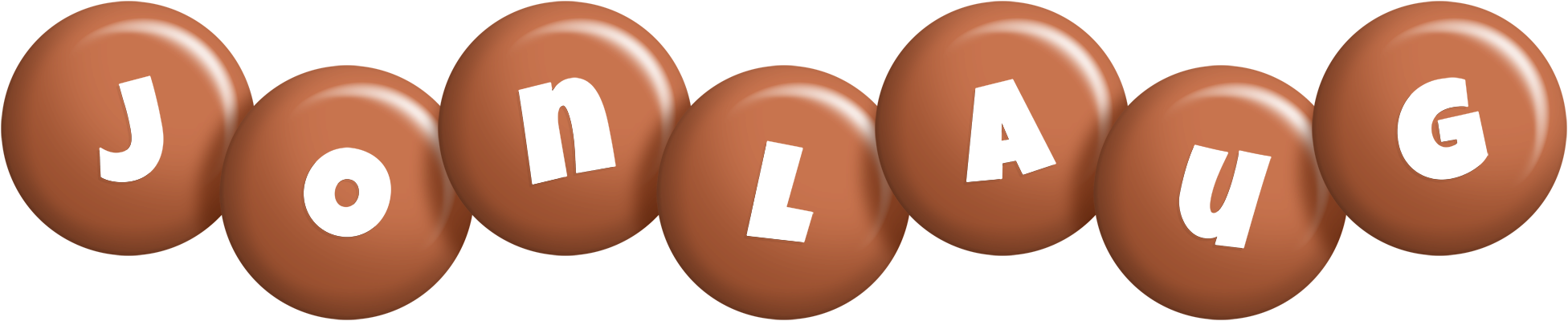 Jonlaug candy-brown logo