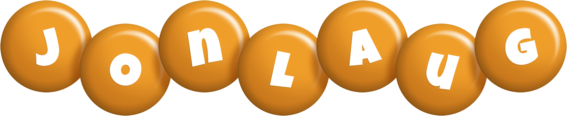 Jonlaug candy-orange logo