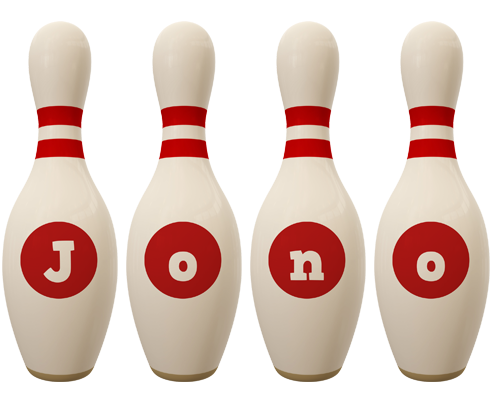 Jono bowling-pin logo