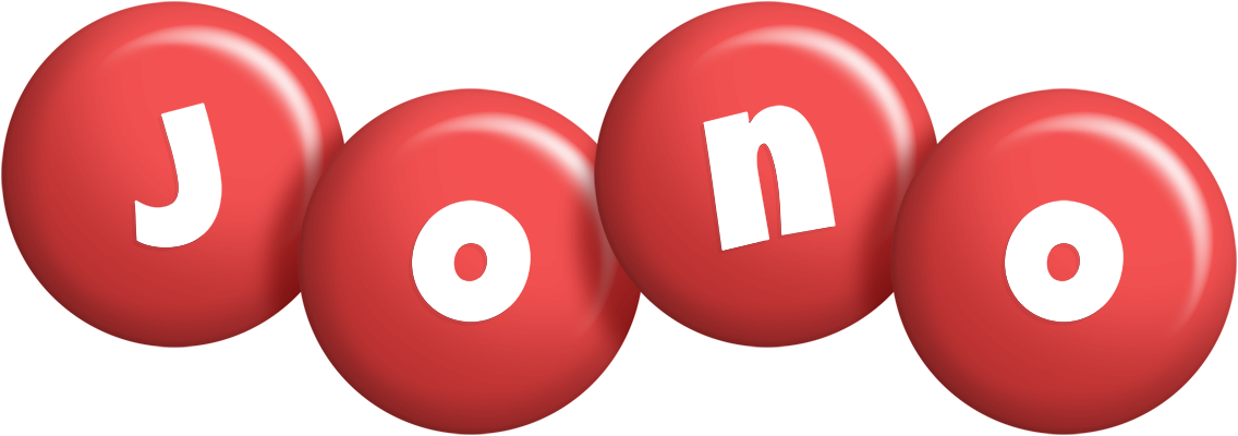 Jono candy-red logo