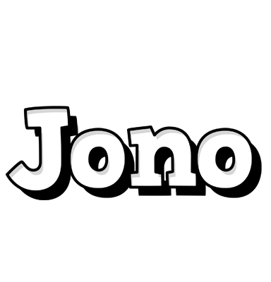 Jono snowing logo