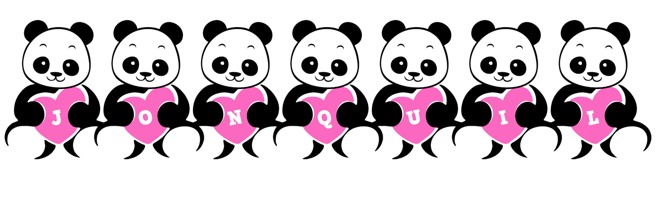 Jonquil love-panda logo