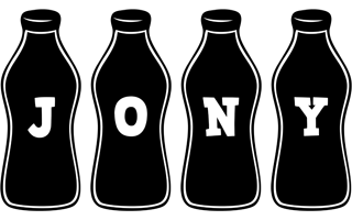 Jony bottle logo