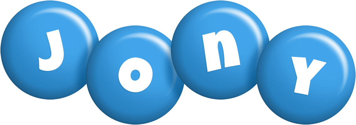 Jony candy-blue logo