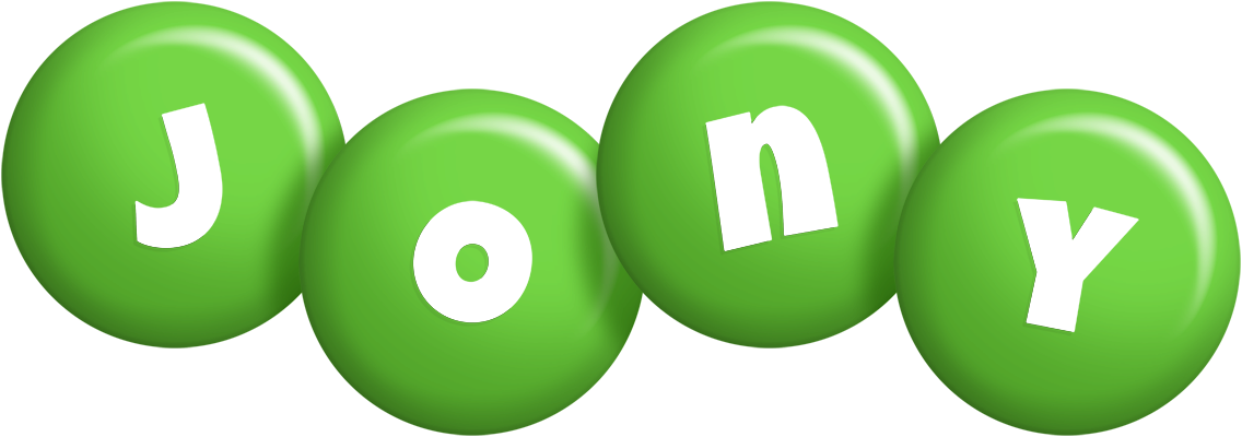 Jony candy-green logo