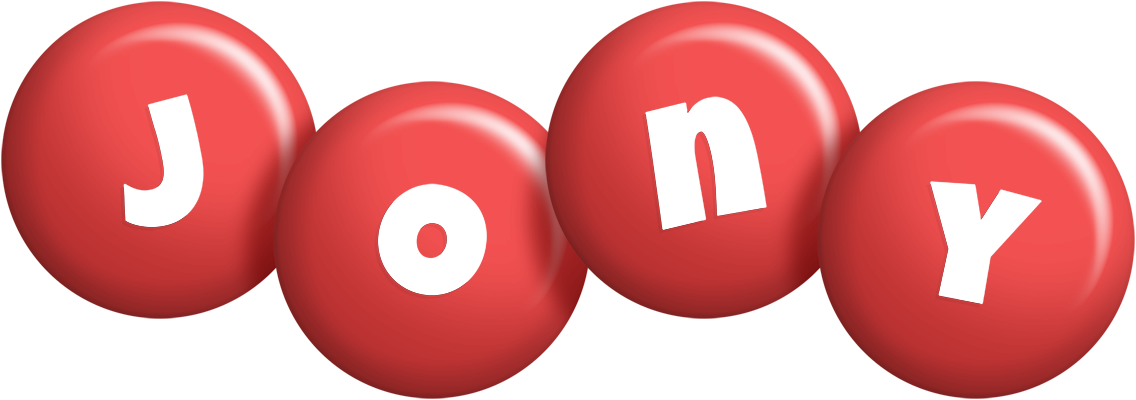 Jony candy-red logo