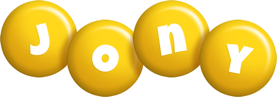 Jony candy-yellow logo