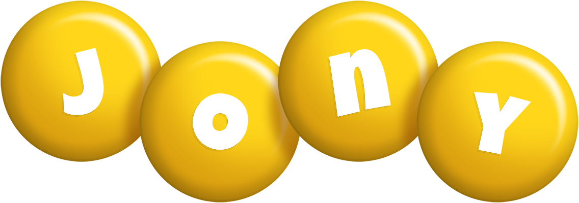 Jony candy-yellow logo