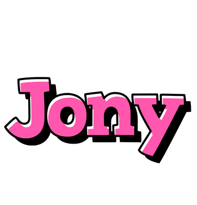Jony girlish logo