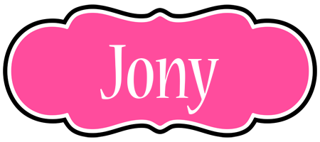 Jony invitation logo