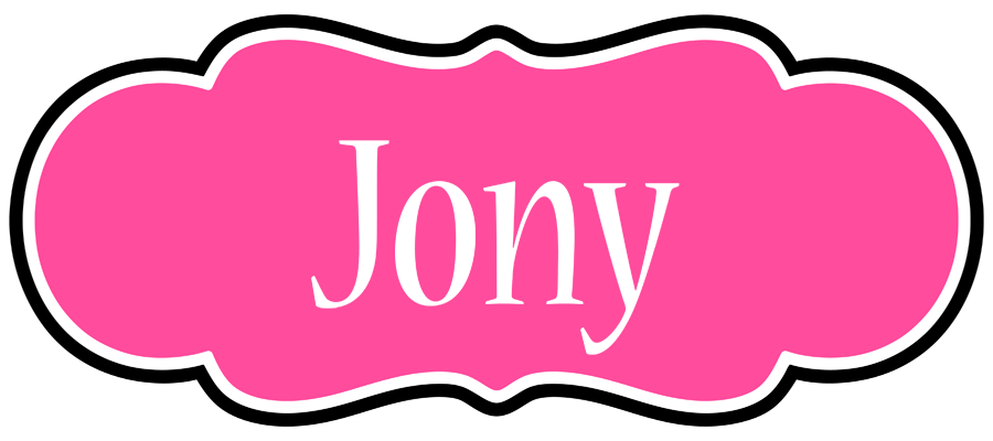 Jony invitation logo