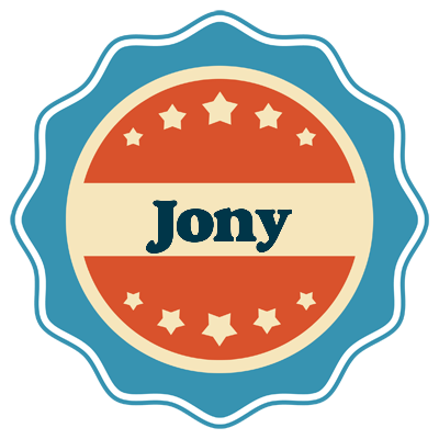 Jony labels logo