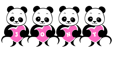 Jony love-panda logo