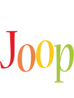 Joop birthday logo