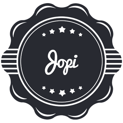 Jopi badge logo