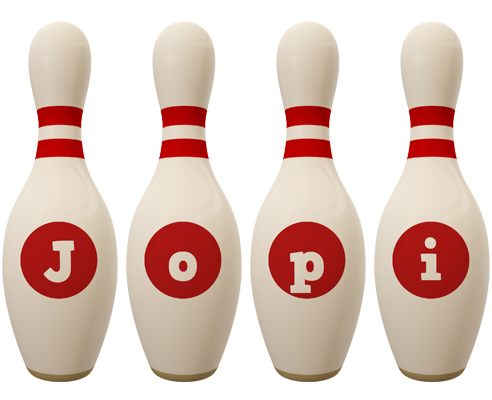 Jopi bowling-pin logo