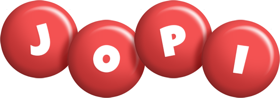 Jopi candy-red logo