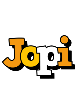 Jopi cartoon logo